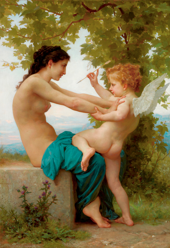  阿道夫·布格罗 Adolphe Bouguereau —— 少女抵抗丘比特